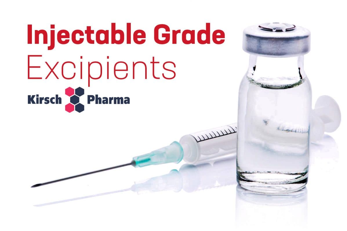 Injectable Grade Excipients