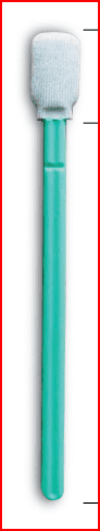 BZS714P-W - CLEANROOM SWABS WITH NOTCHED HANDLE